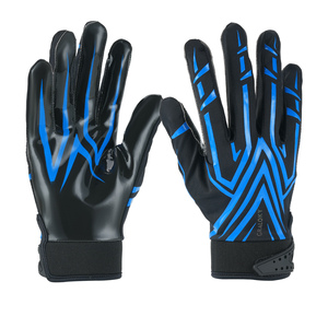 Gants de football américain personnalisés avec logo, antidérapants, confortables, super adhérents - Product Image 4