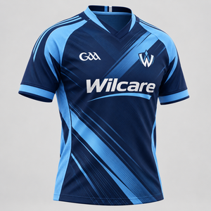 Wilcare Men's Blue Sublimation Printed <b>Sports</b> <b>Jersey</b> Breathable Polyester Adult <b>jersey</b> Custom design adult <b>sports</b> - Product Image 1
