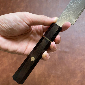 Cuchillo de Cocina Profesional de Acero de Damasco de un Solo Filo, Cuchillo Afilado para Cortar Carne y Sushi - Product Image 4