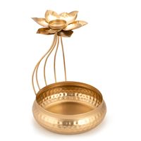 Urli Martelé de Haute Qualité en Laiton, Décoration Puja, Durable, Fleur de Lotus Diwali, Diya Flottant, Art Moderne Antique, Décoration Intérieure