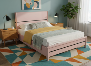 Cadre de lit en bois massif de mangue de qualité supérieure, mobilier de chambre moderne et écologique, export direct d'usine, OEM, ODM, vente en gros, sur mesure - Product Image 4