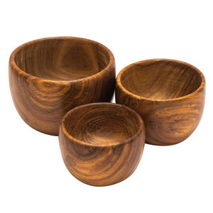 Tazón de Madera Premium Hecho a Mano, Ecológico, Estilo Americano, Moderno, para Cocina, Hotel, Restaurante, Servicio de Mesa Elegante - Product Image 5