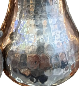 Carafe en cuivre martelé à la main de style ottoman avec relief en relief, pour service de boissons, Surahi Jug Pinar, couleur NICKEL, 2L avec poignée - Product Image 4