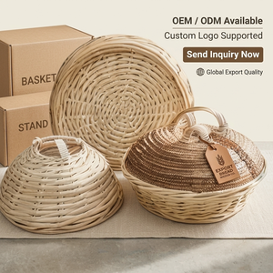 Panier de levage en rotin naturel pour pain, panier de fermentation pour levain, banneton rond, panier de levage de pâte, outil de boulangerie - Product Image 2