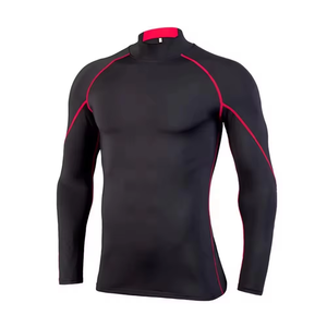Offre Spéciale – Ensemble de Leggings et Rash Guard de Compression pour Hommes, Personnalisable avec Logo, Manches Longues, Anti-Bactérien, Écologique, UPF50, pour Adultes - Product Image 3