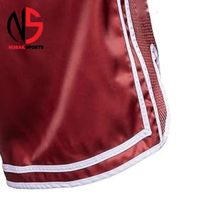 Shorts de Muay Thai pour hommes, meilleurs designs, tissu anti-plis de qualité supérieure, logo personnalisé, vêtements de sport, shorts de Muay Thai de haute qualité à prix avantageux. - Product Image 4