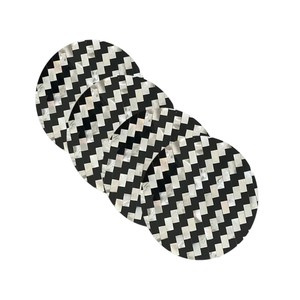 Elegant Shell Inlay <b>Drink</b> <b>Coasters</b> for Home Decor - Product Image 2