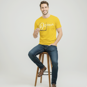 Camiseta de Algodón para Hombre, Color Amarillo Brillante, Premium, con Función Elástica, Cómoda de Usar, Ropa Masculina a Precios de Mayoreo - Product Image 4