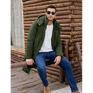 SOLID INTERNATIONAL Abrigo Casual con Capucha para Hombre, Invierno, Cálido, Cortavientos, Forro 70% Algodón, Logotipo Personalizado Frontal, Largo Regular - Product Image 2
