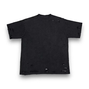 Men's Oversized Black <b>T</b>-<b>Shirt</b> With <b>Skull</b> Pattern Short Sleeve O-Neck Cotton Jersey Punk Style High Quality Wholesale Supplier - Product Image 2