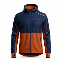 Veste bomber à capuche pour homme, design personnalisé, logo personnalisé, imperméable, en tissu polyester softshell, pour la course à pied et les sports de plein air