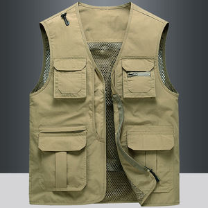 Gilet tactique pour homme en maille respirante, imperméable et chauffant pour l'hiver, multi-poches, veste sans manches pour la photographie, service OEM - Product Image 1