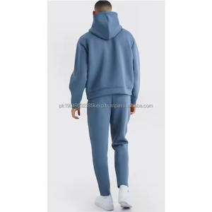 Conjunto Deportivo de Algodón de Última Moda, Chaqueta con Capucha y Cremallera Completa, Pantalones Deportivos con Logotipo Personalizado, Ecológico, Cálido para Invierno, Dos Piezas, 2026 - Product Image 2