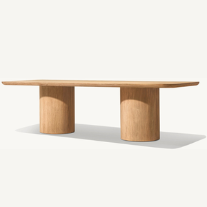 Mesa rectangular de madera de teca ecológica, apta para uso en exteriores, duradera y de buena calidad. - Product Image 1
