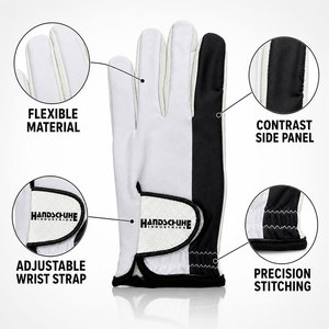 Nouvel article tendance : Gants de golf unisexes sur mesure, respirants, antidérapants, en cuir, à doigts complets, pour le sport - Product Image 3