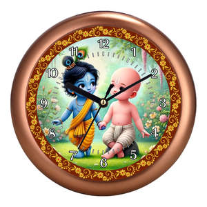 Lord Shiva Family Personalized Luxury Temple Design Wall Clock-Promotional Office <b>Gift</b> for Christmas & <b>Easter</b> - Product Image 5
