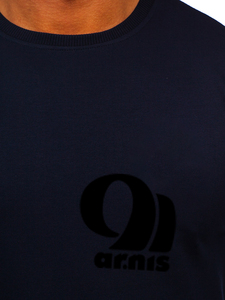 เสื้อสเวตเชิ้ตผู้ชายแบบสั่งทำพิเศษพร้อมโลโก้ด้านหน้า ผ้าฝ้าย/โพลีเอสเตอร์ขนแกะ เป็นมิตรกับสิ่งแวดล้อม ระบายอากาศได้ดี แห้งเร็ว - Product Image 2