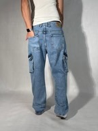 Jean en denim décontracté pour homme, coupe ample et confortable, bleu, écologique, idéal printemps-été - Product Image 4