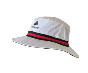 UAMINGDALE Chapeau Bob Blanc avec Rayures Rouges et Noires Unisexe Décontracté Extérieur Printemps Été Adulte 56-58CM - Product Image 1