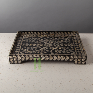 Bandeja de nácar de Vietnam, juego de regalo Eid de lujo, la mejor opción, bandeja para servir MOP para Ramadán 2025 de HNH Craft - Product Image 6