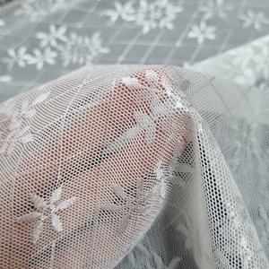 Daisy Floral Stretch Lace Fabric 147cm Nylon Spandex Mesh Lightweight <b>Sheer</b> Customized Color for <b>Lingerie</b> Dresses Bridal Custom - Product Image 5