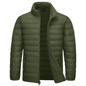 Veste matelassée en nylon 350 GSM pour homme, chaude pour l'hiver, taille personnalisée, faible MOQ, prix direct usine, expédition mondiale, OEM ODM - Product Image 1