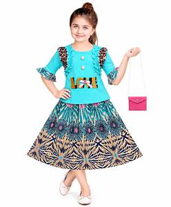 Conjunto de Top y Falda para Bebés Niñas, Tela Crepé Suave, Atuendo Elegante y Cómodo para Cumpleaños y Ocasiones Especiales para Talla S - Product Image 3