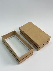 Elegant Eco-Friendly Rigid Kraft Paper Gift Box with Matt Lamination Embossing Top and Bottom Covers - Product Image 4