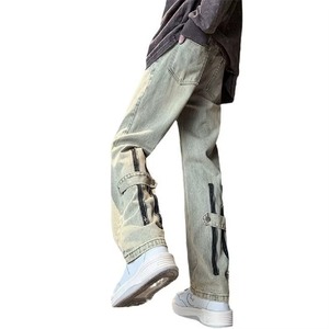 Jeans de Mezclilla Estilo Americano 2026, Corte Recto, Cintura Media, Vintage, a la Moda, Hip Hop, Transpirables, para Hombre, Otoño Invierno - Product Image 2