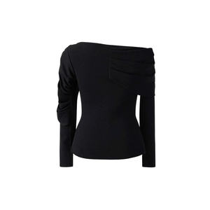 Premium Elegant Black <b>Off</b> <b>Shoulder</b> Asymmetrical Women's <b>Top</b> | Kate <b>Top</b> for Chic Evening Club Fashion | LAVIEM - Product Image 6