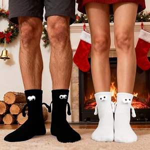 Chaussettes d'hiver décontractées pour hommes de qualité supérieure, respirantes, confortables, en tricot Spandex/Nylon, résistantes aux déchirures, détection par aiguille, OEM - Product Image 4