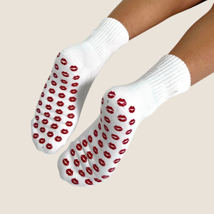 Sports Fitness Embroidery Pilates <b>Grip</b> <b>Socks</b> Anti-slip Custom Logo Embroidery Jacquard Lip <b>Grip</b> Yoga Gym <b>Socks</b> for Women - Product Image 2