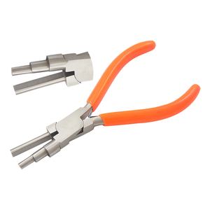 Pince à sertir Wrap N Tap, petite, pour la pêche, OEM, largeur de pointe 5mm-10mm, 165mm, poignées en PVC à ressort, pour la fabrication de bijoux, bricolage, dénudeur de fils à circlip - Product Image 1
