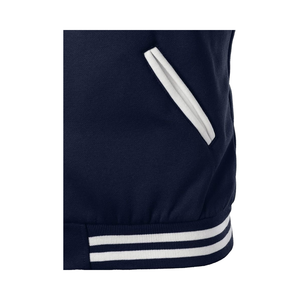 OEM varsity bomber jackets with embroidery patches, wholesale letterman <b>coats</b> for schools, sports clubs and college teams - Product Image 5