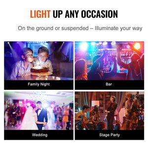 36LED RGB PAR Light 7 Mode fascio DMX luce da discoteca per interni 4-Pack luci da palco per spettacoli teatrali - Product Image 5