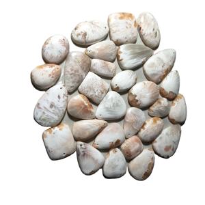 Pierres précieuses KHUSHI GEMS, scolecite naturelle, pierre précieuse percée, cabochon, poli unique, bijoux pour les créateurs de bijoux, lot de pierres précieuses en vrac, mélange - Product Image 1