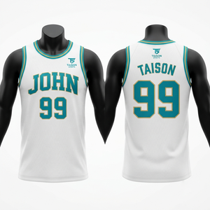 Camiseta de Baloncesto para Hombre, 180 GSM, Tela de Malla Transpirable Premium, Panel Verde y Negro, Logotipo Personalizado - Product Image 3