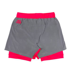 Shorts de sport personnalisés en gros, shorts de compression pour la gym, boxers de fitness avec cordon de serrage, vêtements de course 2 en 1 pour homme - Product Image 2