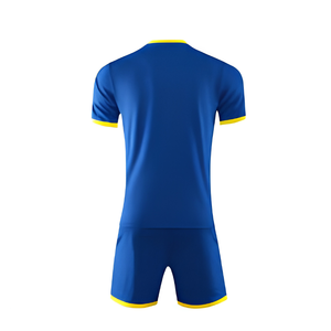 Maillot de football en polyester 100% respirant, séchage rapide, évacuation de l'humidité, maille double tricot nid d'abeille micro-perforée, court, unisexe - Product Image 3