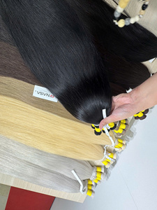 Cheveux vierges vietnamiens Super Double Drawn en vrac, lisses, couleur noir-blond, 22-24 pouces, décolorés, prix de gros, modèle Nasa Hair - Product Image 6
