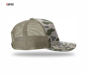 Gorra Trucker de Malla con Bordado 3D Personalizado, Camuflaje, 5 Paneles, Ajustable, Transpirable, Impermeable, para Pesca, Casual, Moda - Product Image 4