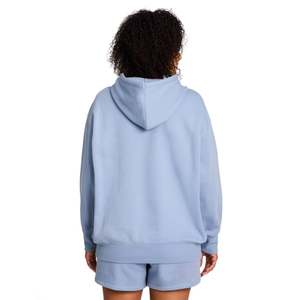 เสื้อฮู้ดสีฟ้าอ่อนแบบยูนิเซ็กซ์ ผ้าฟลีซคอตตอนทรงโอเวอร์ไซส์ สีพื้น ดีไซน์กระเป๋าเสื้อ เหมาะสำหรับใส่ในฤดูใบไม้ร่วง - Product Image 4