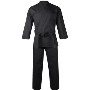 Uniforme de Karate Blanco para Hombre, 100% Algodón, Corte Regular, Cinturón Azul, Transpirable, Teñido Liso, Disponible en Stock, Ropa de Artes Marciales para Adultos - Product Image 2