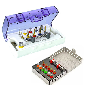 Kit de Fresas para Implantes Dentales, 8 Piezas, Manual, de Acero con Recubrimiento de Titanio, Portafresas Quirúrgico Dental, Fabricante Pakistán - Product Image 6