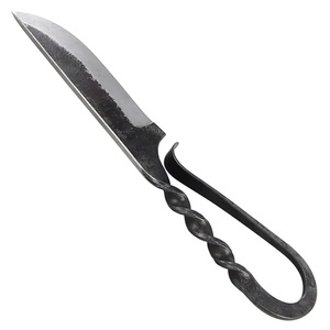 Couteau médiéval de haute qualité, forgé à la main en acier à haute teneur en carbone, style antique, couteau utilitaire médiéval à lame pleine, avec étui en cuir - Product Image 4