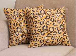 Fundas de cojín con estampado de leopardo y cremallera, modernas, bohemias, de lona de algodón, cuadradas, de 16x16 pulgadas, para el hogar, hotel, regalos. - Product Image 2