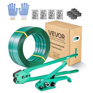 Heavy Duty Banding Sealer Tool Kit 1500 ft PET Band 450 Metal Seals 150 <b>Corner</b> <b>Protectors</b> Gloves Readymade Strapping Solution - Product Image 1