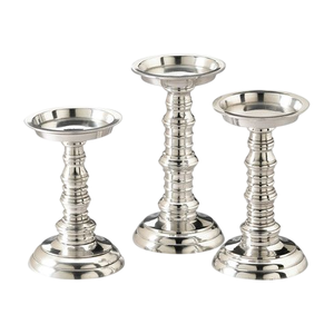 Modern Premium Quality Candle Holder For Home Decor Silver Finished Candle Stand Casted Aluminium Handmade Customized - Product Image 4