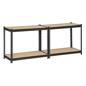 Estantería de Almacén de 4 Niveles, Capacidad de Carga de 1200 kg, Estantes Metálicos Ajustables con Recubrimiento en Polvo para Garaje, 16 Pulgadas de <span class=keywords><strong>Ancho</strong></span> x 40 Pulgadas de Profundidad x <span class=keywords><strong>60</strong></span> Pulgadas de Alto, Color Negro - Product Image 4
