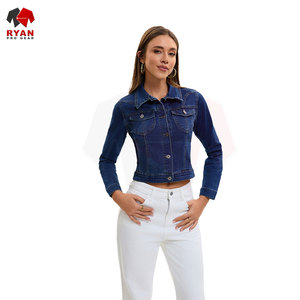 Ryan Pro Gear <b>Customized</b> <b>Denim</b> <b>Jacket</b> For Women Breathable and Comfortable Fabric with <b>Customized</b> Logo OEM Design - Product Image 6